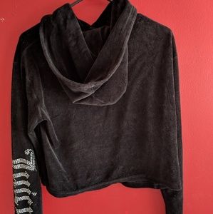 JUICY COUTURE Velour Hoodie Black Label Collection
